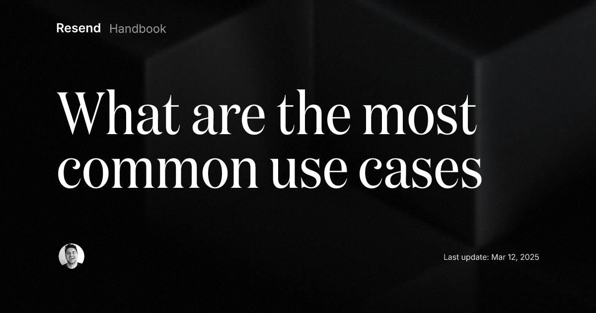 What are the most common use cases